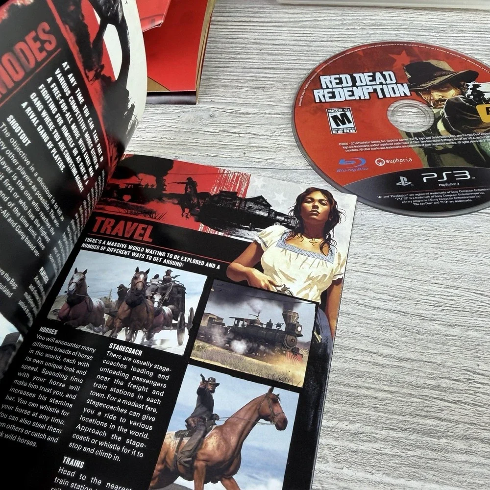 Red Dead Redemption PS3 Sony PlayStation 3 2010 CIB Complete w Map